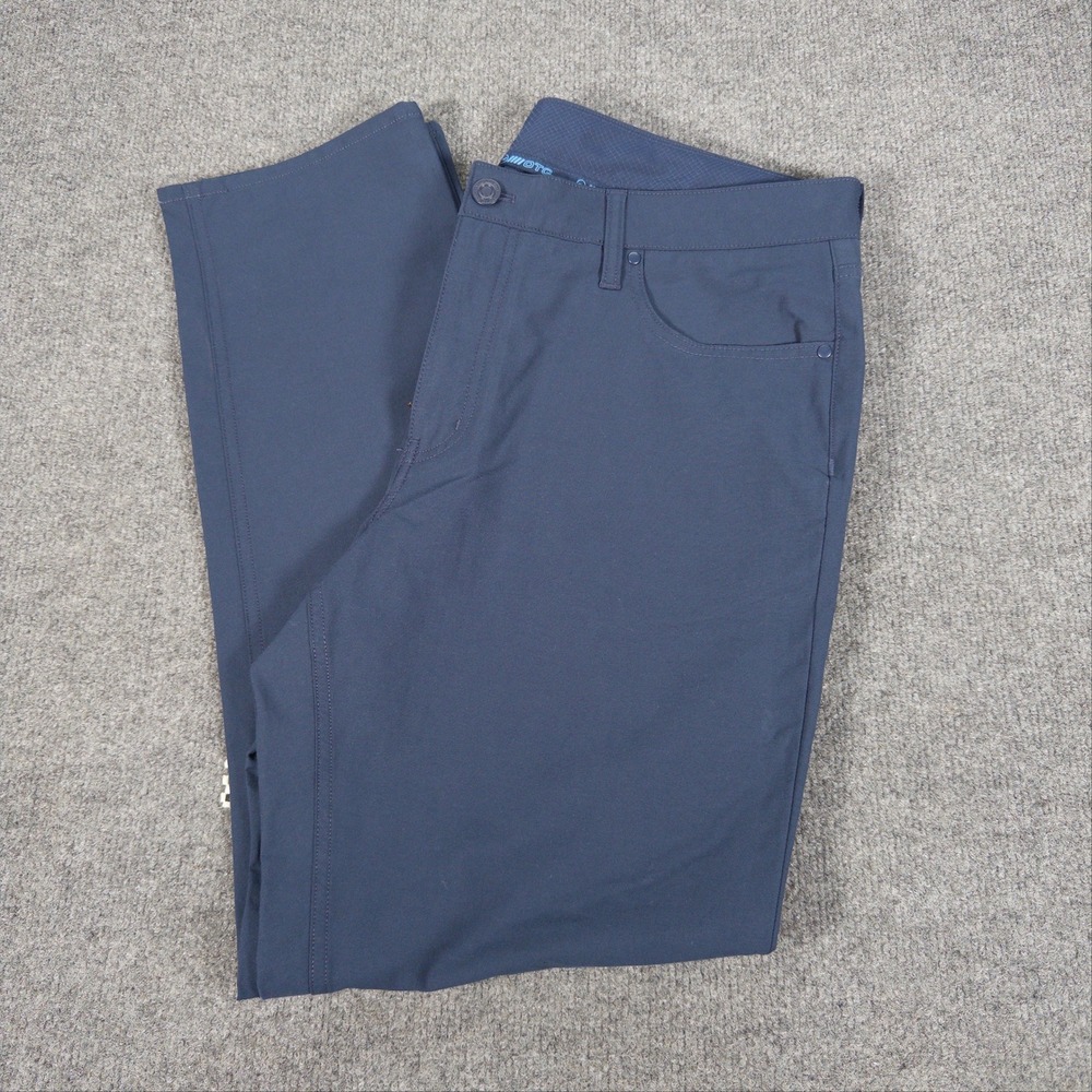Vineyard Vines Mens On-The-Go 5-Pocket Pant Navy Blue 36x30 Stretch #4763